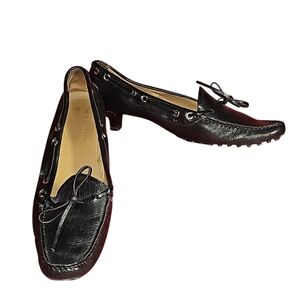 The Original Car Shoe | Black Suede | Low Heel | Women 8.5 | Made in Italy